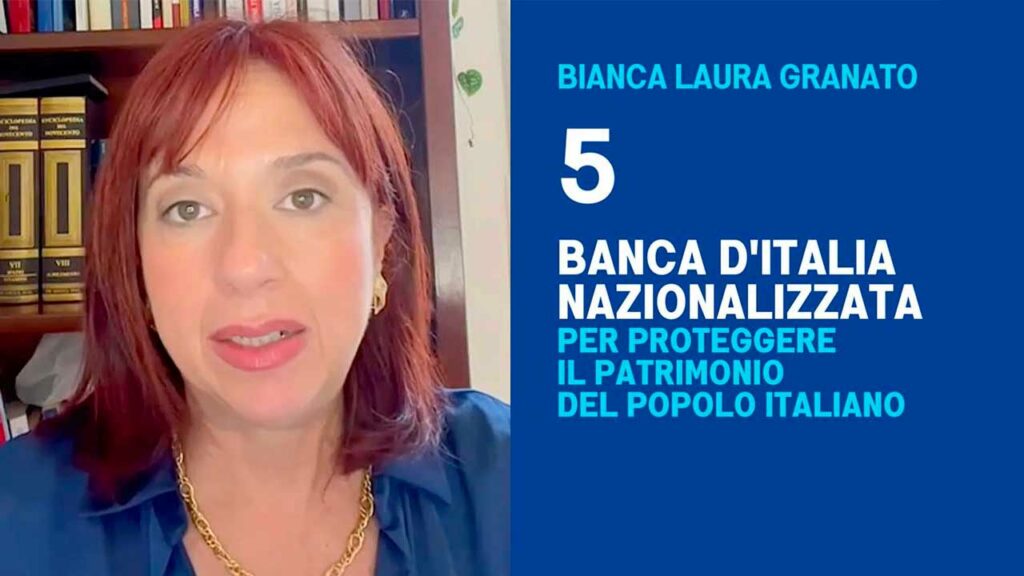 5 - BANCA D'ITALIA NAZIONALIZZATA - Bianca Laura Granato